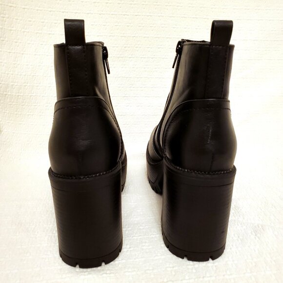 UNIONBAY Women’s Black Paula Platform Heeled Chunky Lug Sole Ankle Boots - 7.5 - Picture 10 of 15